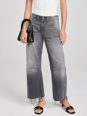 LE JEAN Utility Soft Barrel Trousers  Utility Soft Barrel Trousers